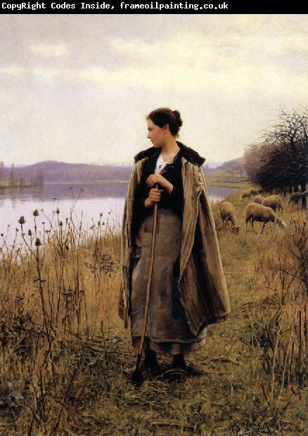 Daniel Ridgeway Knight The Shepherdess of Rolleboise