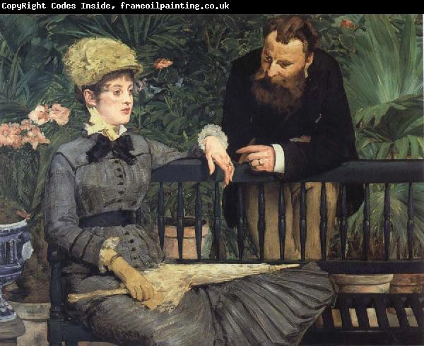 Edouard Manet In  the Winter Garden