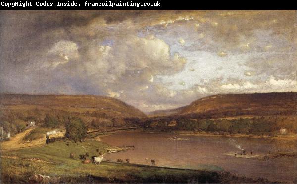 George Inness On the Delaware River