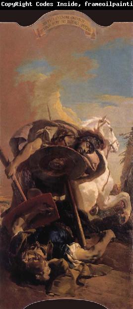 Giovanni Battista Tiepolo The death of t he consul Brutus in single combat with aruns