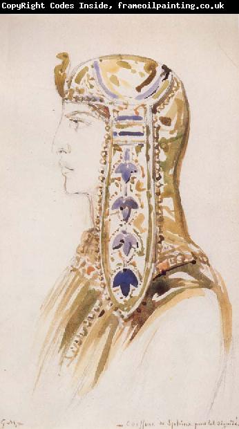 Gustave Moreau Sphinx Headdress for a Masked Ball