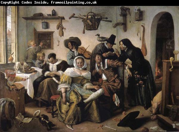 Jan Steen Topsy-turvy world