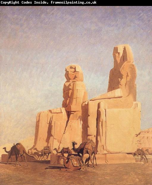 Jean Leon Gerome The Colossi of Thebes Memnon and Sesostris