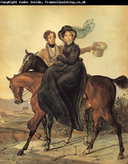 Karl Briullov Portait of Kirrill and Maria Naryshkin