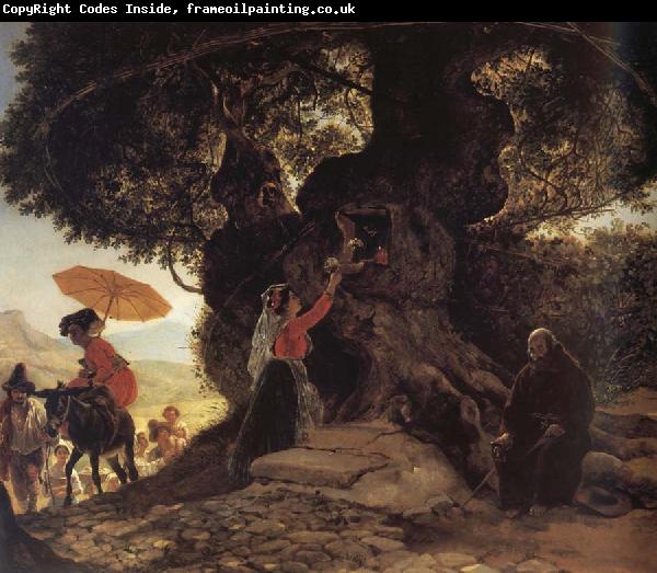 Karl Briullov At the Madonna-s oak