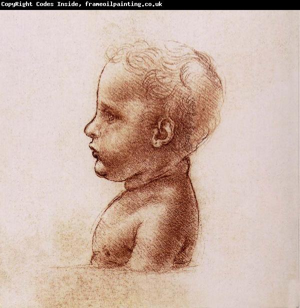 LEONARDO da Vinci Profile of a child