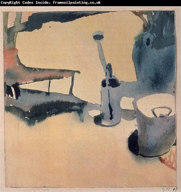 Paul Klee Flower Stand,Watering can and bucket