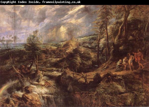 Peter Paul Rubens Stormy lanscape with Philemon and Baucis