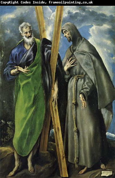 unknow artist Hl. Andreas and Hl. Franziskus, el Greco(1540-1614)