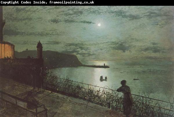 Atkinson Grimshaw Scarborough from Seats near the Grand Hotel