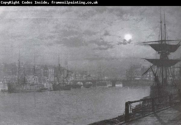 Atkinson Grimshaw Baiting the Lines,Whitby