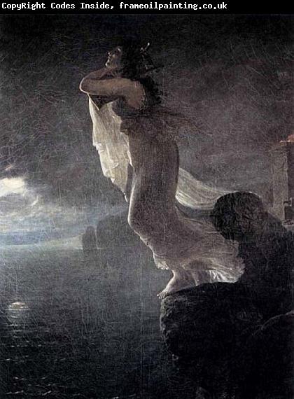 Baron Antoine-Jean Gros Sappho at Leucate