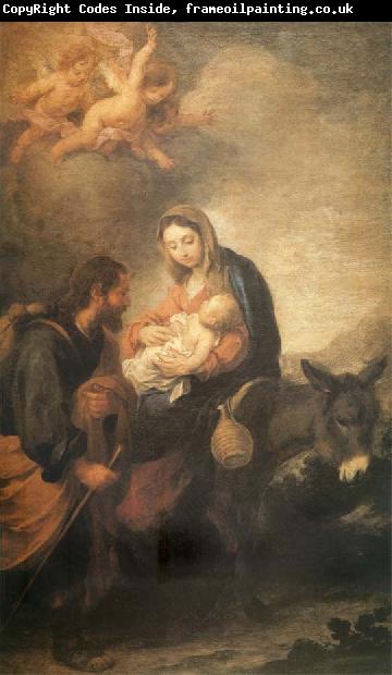 Bartolome Esteban Murillo The flight to Egypt