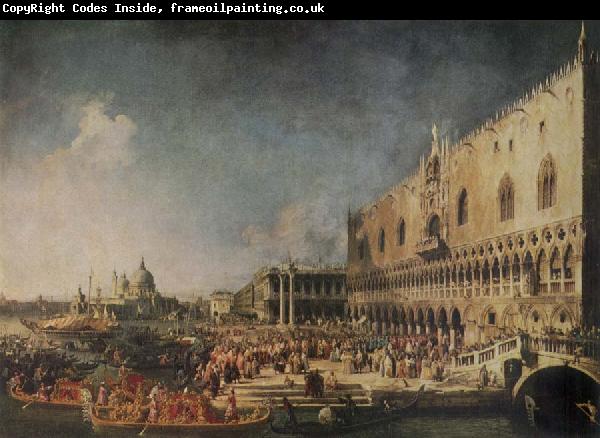 Canaletto The Arrival of the French Ambassador in Venice