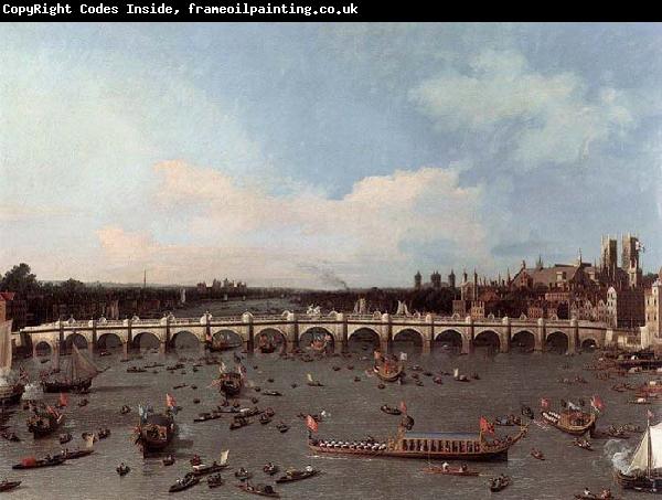 Canaletto Westminster Bridge from the North on Lord Mayor-s Day