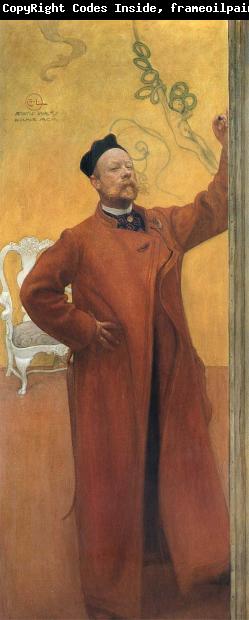 Carl Larsson In front of the mirror