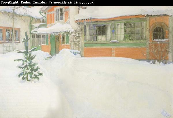 Carl Larsson THe Cottage in the Snow