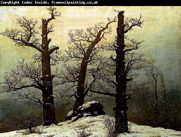 Caspar David Friedrich Dolmen in the Snow