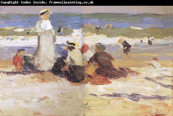 Edward Henry Potthast Prints At the beach