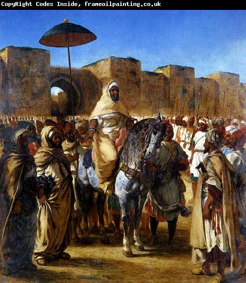 Eugene Delacroix The Sultan of Morocco and his Entourage