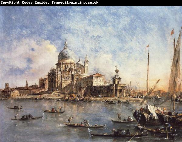 Francesco Guardi Venice The Punta della Dogana with S.Maria della Salute