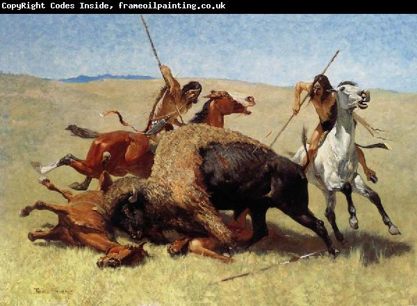 Frederic Remington The Buffalo Hunt