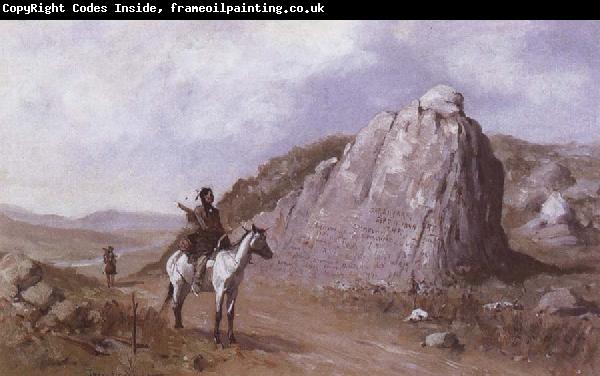 Frederic Remington The Rock of the Signature