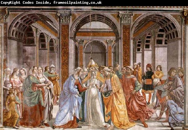 GHIRLANDAIO, Domenico Marriage of Mary