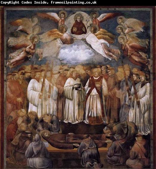 GIOTTO di Bondone Death and Ascension of St Francis