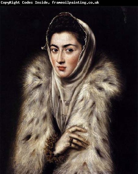 GRECO, El A Lady in a Fur Wrap