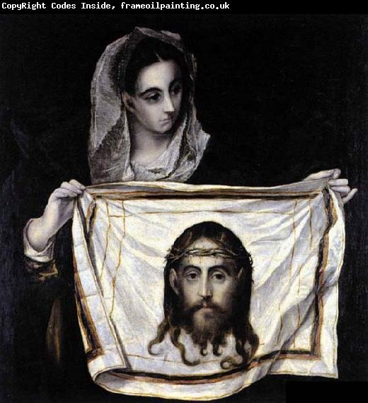 GRECO, El St Veronica Holding the Veil