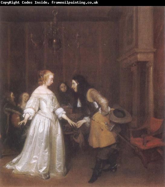 Gerard Ter Borch Dancing Couple