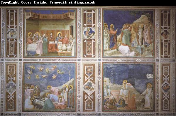 Giotto The wedding to Guns De arouse-king of Lazarus, De bewening of Christ and Noli me tangera