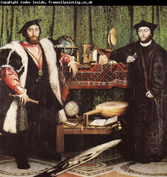 HOLBEIN, Hans the Younger The French Ambassadors