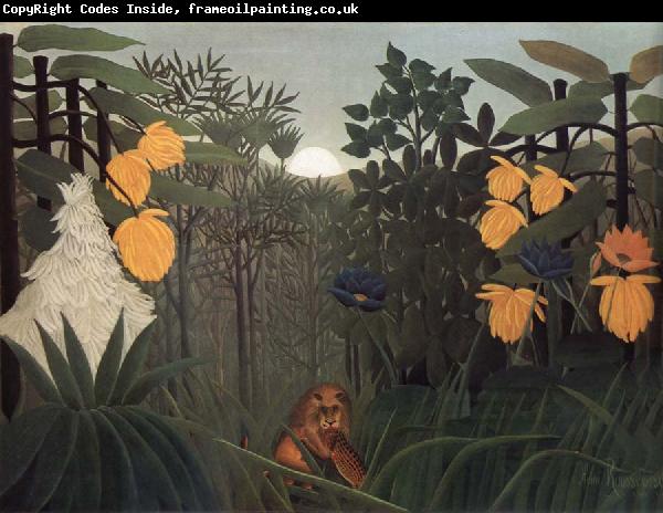 Henri Rousseau Repast of the Lion