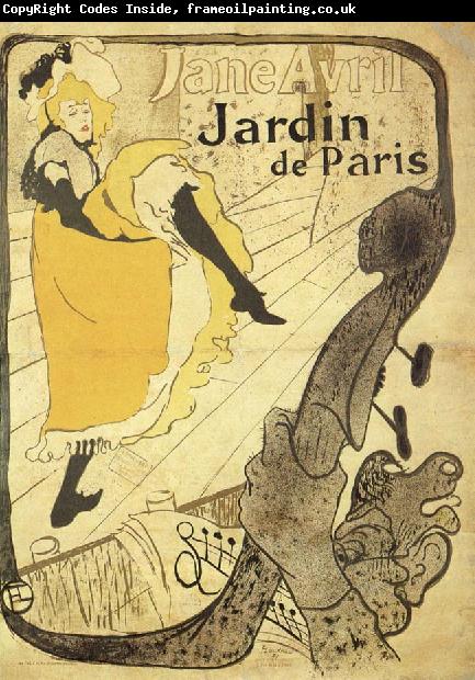 Henri de toulouse-lautrec Jane Avril to the Jardin the Paris