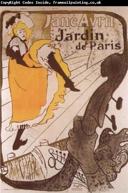 Henri de toulouse-lautrec Jane Avril in the Paris Garden