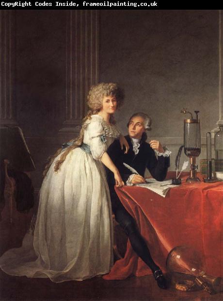 Jacques-Louis David Antoine-Laurent Lavoisier and His Wife