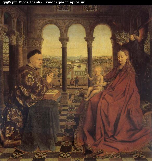 Jan Van Eyck Madonna of chancellor Rolin