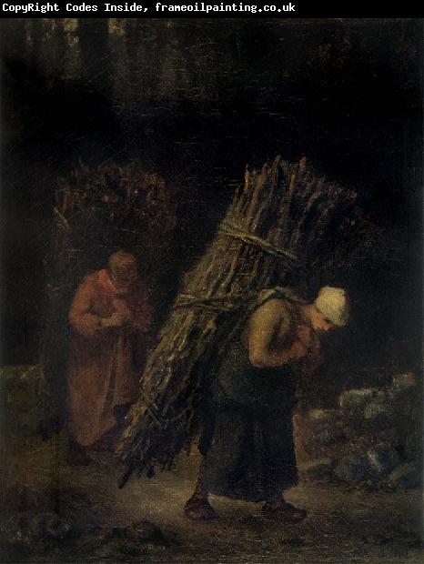 Jean Francois Millet Peasant Women Carrying Firewood