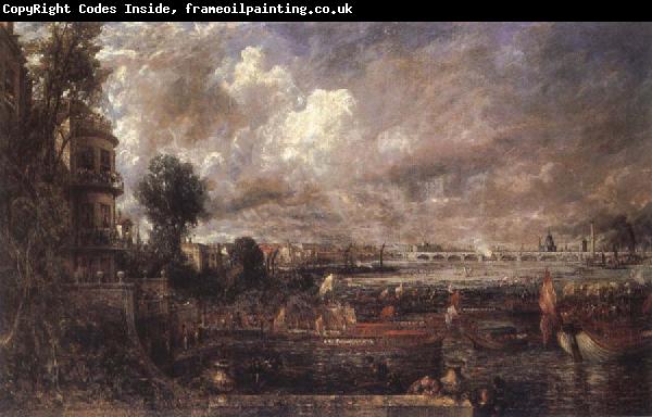 John Constable The Opening of Waterloo Bridge