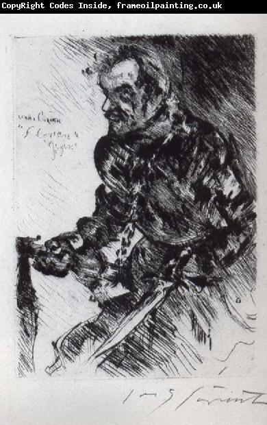 Lovis Corinth The actor Rudolf Rittner as Florian Geyer