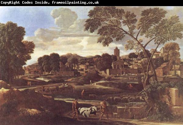 Nicolas Poussin Landscape with the Funeral of Phocion