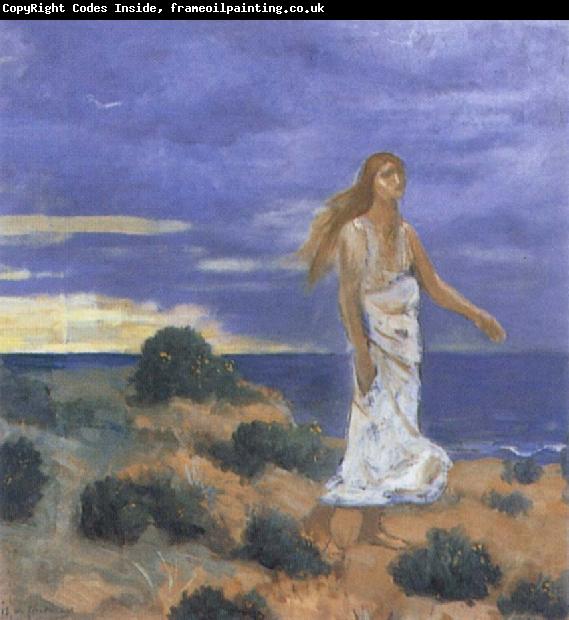 Pierre Puvis de Chavannes Woman on the Beach