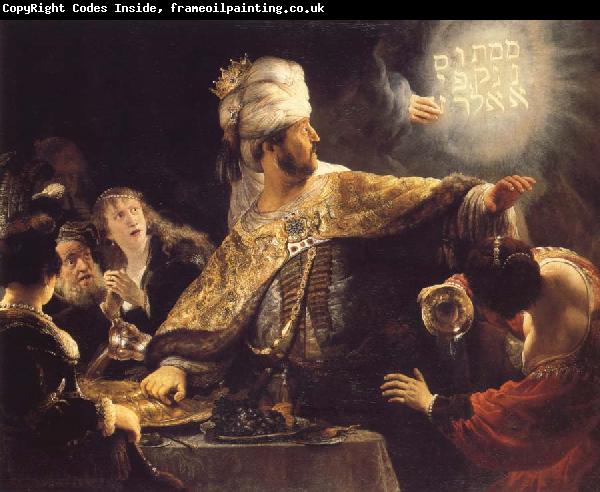 REMBRANDT Harmenszoon van Rijn Belshazzar0s Feast