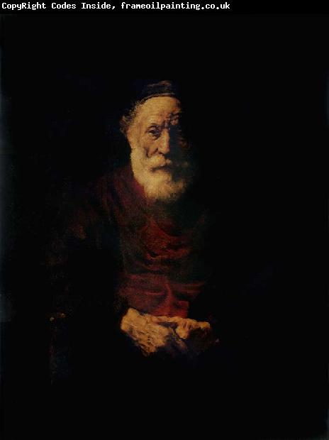 REMBRANDT Harmenszoon van Rijn Portrait of an Old Man in red