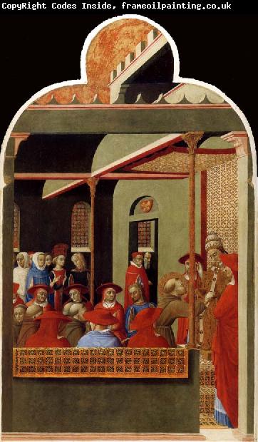 SASSETTA Pope innocent III Accords Recognition to the Franciscan Order