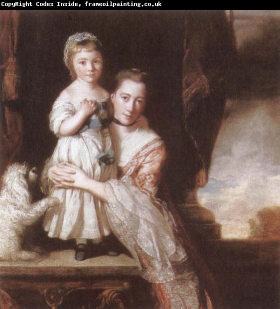 Sir Joshua Reynolds The Countess Spencer with her Daughter Georgiana