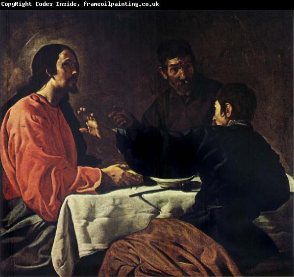 VELAZQUEZ, Diego Rodriguez de Silva y The Supper at Emmaus