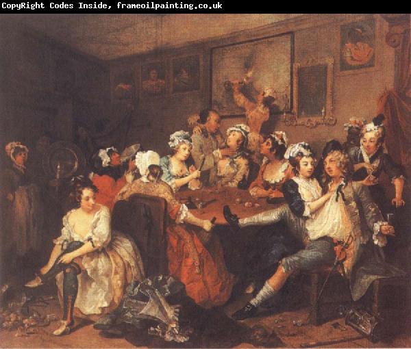 William Hogarth A Rake-s Progress,Tavern Scene